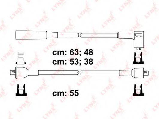 Комплект дротів запалення LYNXAUTO SPC7502