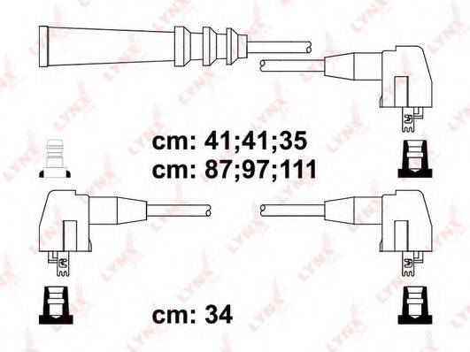 LYNXAUTO SPC7526 Комплект дротів запалення