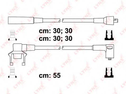 Комплект дротів запалення LYNXAUTO SPC7808