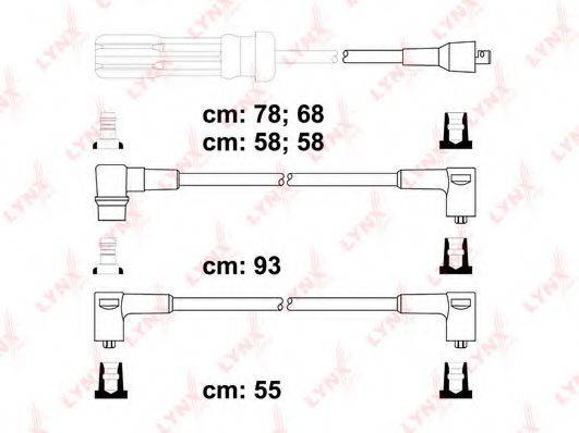 LYNXAUTO SPC7814 Комплект проводов зажигания