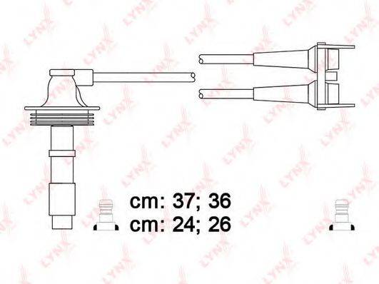 LYNXAUTO SPC7815 Комплект дротів запалення