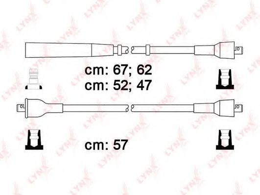 LYNXAUTO SPC7822 Комплект дротів запалення
