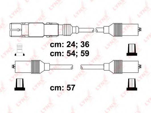 LYNXAUTO SPC8003 Комплект проводов зажигания