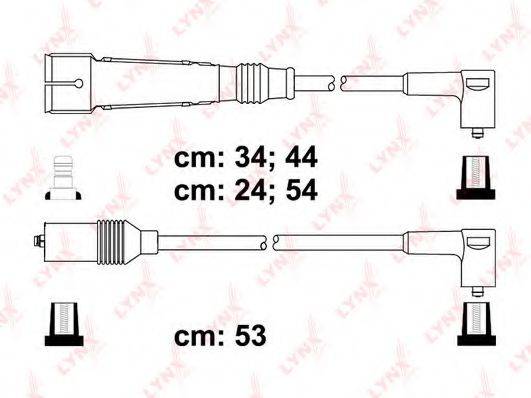 Комплект проводов зажигания LYNXAUTO SPC8004
