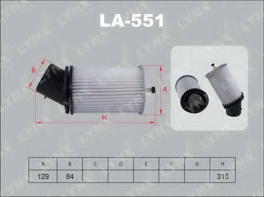LYNXAUTO LA551 Воздушный фильтр
