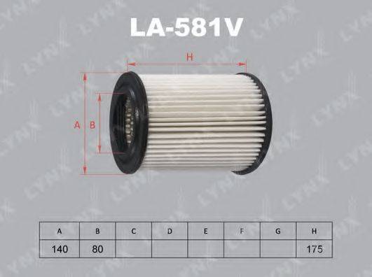 Повітряний фільтр LYNXAUTO LA-581V