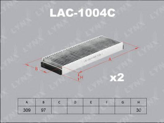 Фільтр, повітря у внутрішньому просторі LYNXAUTO LAC-1004C