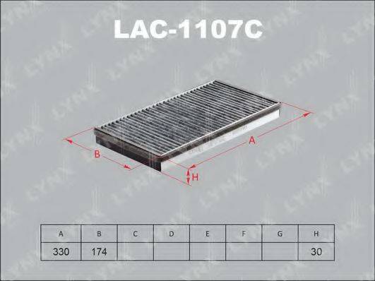 Фільтр, повітря у внутрішньому просторі LYNXAUTO LAC-1107C
