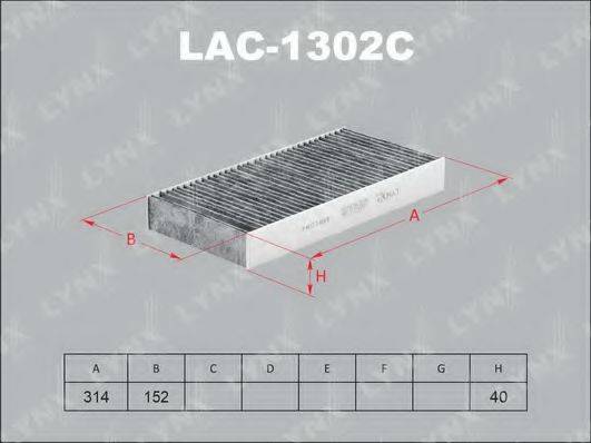 LYNXAUTO LAC1302C Фильтр, воздух во внутренном пространстве