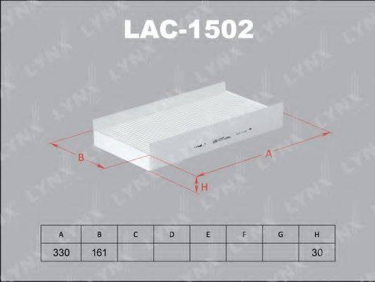 LYNXAUTO LAC1502 Фильтр, воздух во внутренном пространстве