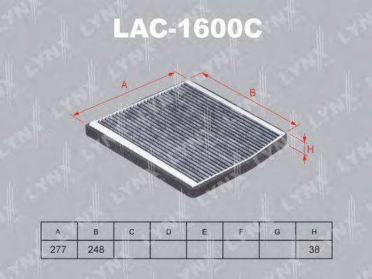 LYNXAUTO LAC1600C Фильтр, воздух во внутренном пространстве