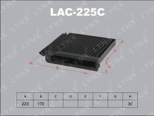 LYNXAUTO LAC225C Фильтр, воздух во внутренном пространстве