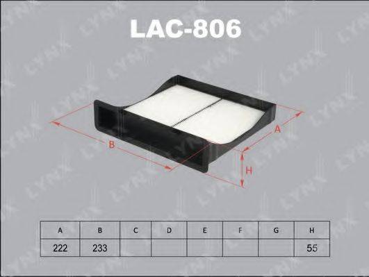 LYNXAUTO LAC806 Фільтр, повітря у внутрішньому просторі