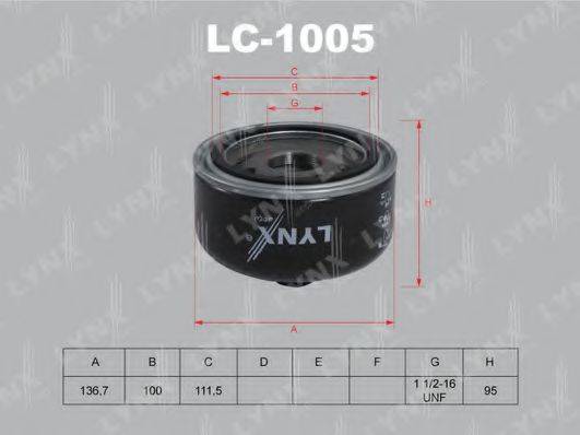 Масляный фильтр LYNXAUTO LC-1005