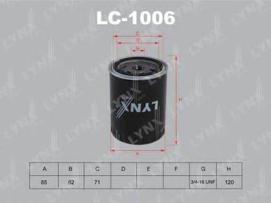 Масляний фільтр LYNXAUTO LC-1006