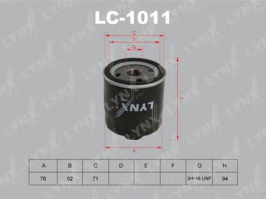 Масляний фільтр LYNXAUTO LC-1011