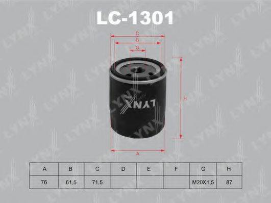 Масляний фільтр LYNXAUTO LC-1301