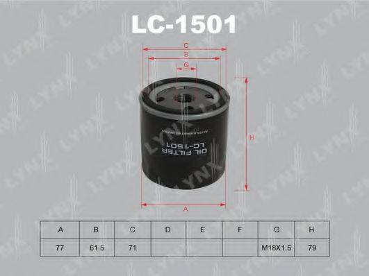 Масляний фільтр LYNXAUTO LC-1501