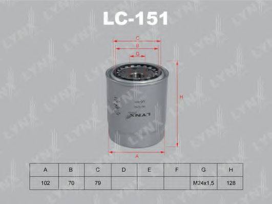 Масляний фільтр LYNXAUTO LC-151