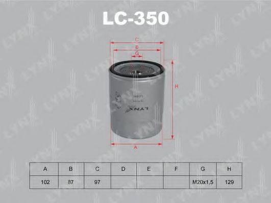 LYNXAUTO LC350 Масляний фільтр
