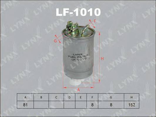 Паливний фільтр LYNXAUTO LF-1010