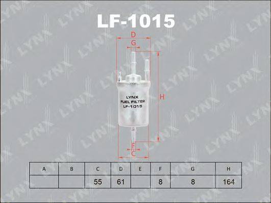 Паливний фільтр LYNXAUTO LF-1015