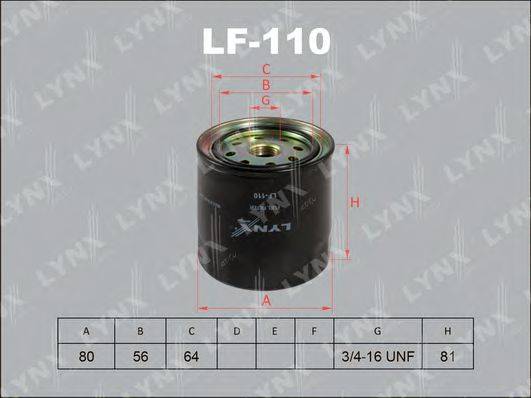 Паливний фільтр LYNXAUTO LF-110