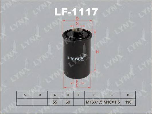 LYNXAUTO LF1117 Топливный фильтр