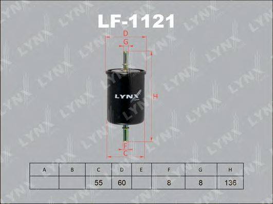 Паливний фільтр LYNXAUTO LF-1121