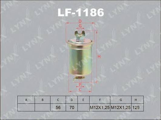 Паливний фільтр LYNXAUTO LF-1186