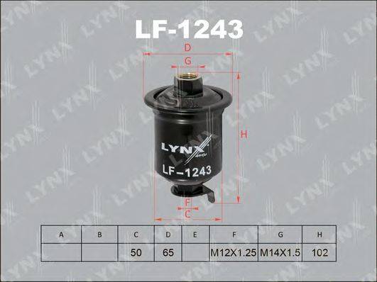 Паливний фільтр LYNXAUTO LF-1243