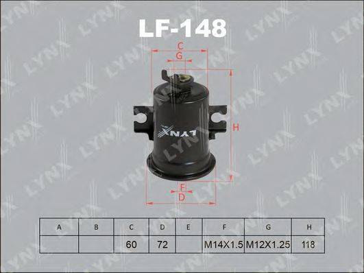 Топливный фильтр LYNXAUTO LF-148