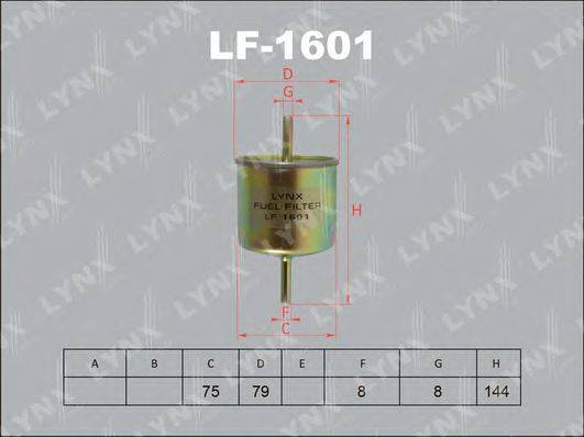 Паливний фільтр LYNXAUTO LF-1601