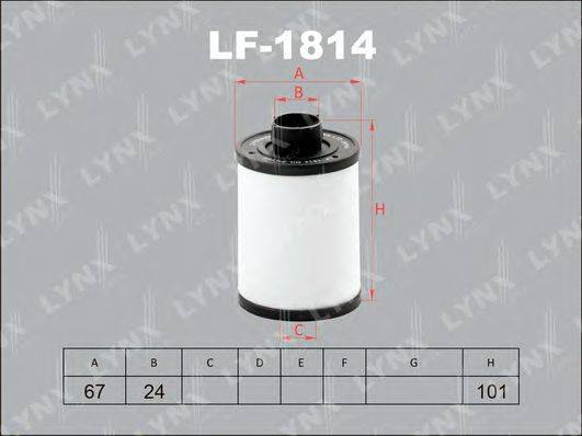 LYNXAUTO LF1814 Топливный фильтр