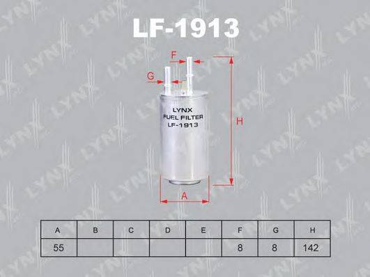 Паливний фільтр LYNXAUTO LF-1913