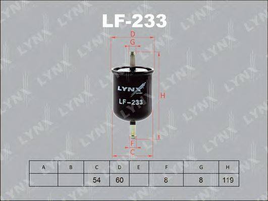 Паливний фільтр LYNXAUTO LF-233