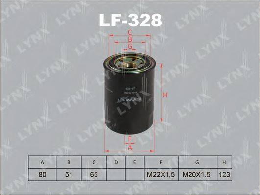 Паливний фільтр LYNXAUTO LF-328