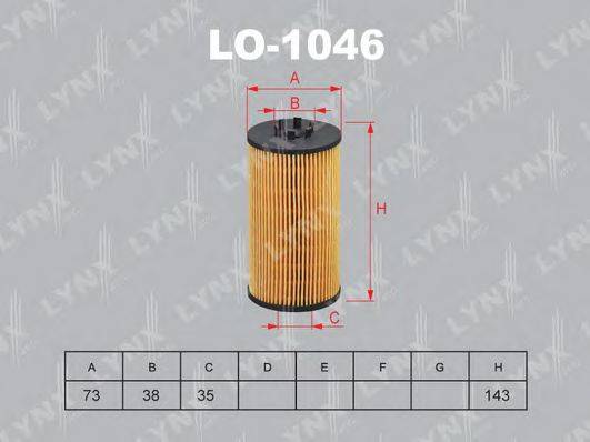 LYNXAUTO LO1046 Масляный фильтр