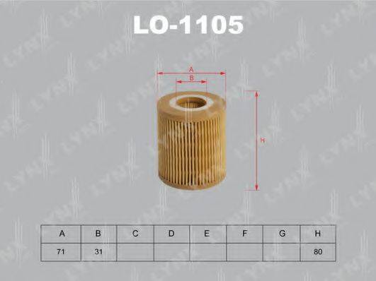 Масляний фільтр LYNXAUTO LO-1105