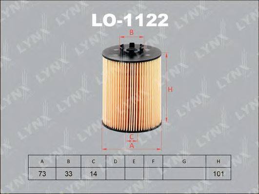 Масляний фільтр LYNXAUTO LO-1122