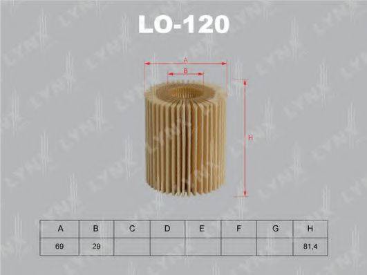 Масляный фильтр LYNXAUTO LO-120