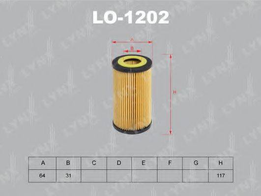 Масляний фільтр LYNXAUTO LO-1202