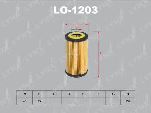 LYNXAUTO LO1203 Масляный фильтр