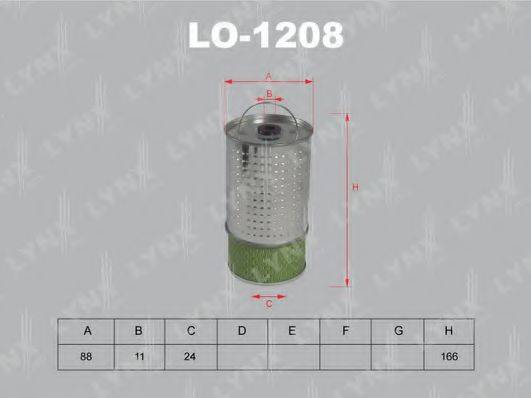 Масляний фільтр LYNXAUTO LO-1208