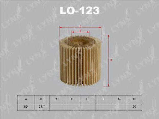 LYNXAUTO LO123 Масляный фильтр
