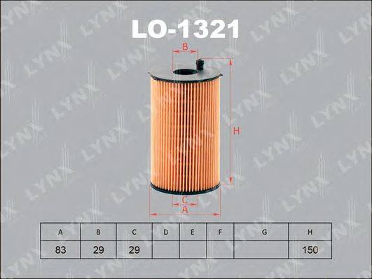 Масляний фільтр LYNXAUTO LO-1321