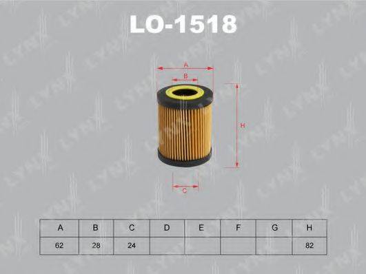 Масляний фільтр LYNXAUTO LO-1518