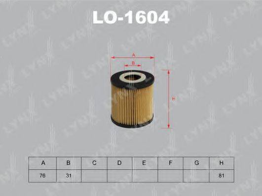 LYNXAUTO LO1604 Масляный фильтр