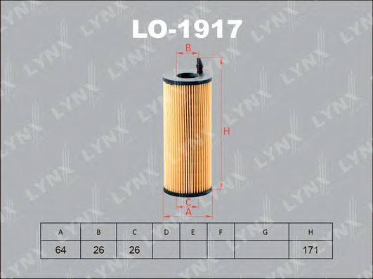 LYNXAUTO LO1917 Масляный фильтр