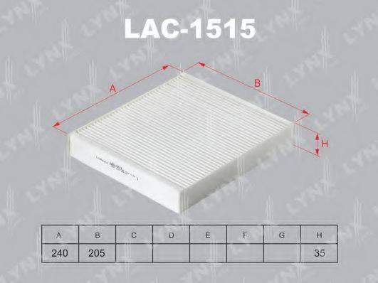 LYNXAUTO LAC1515 Фильтр, воздух во внутренном пространстве